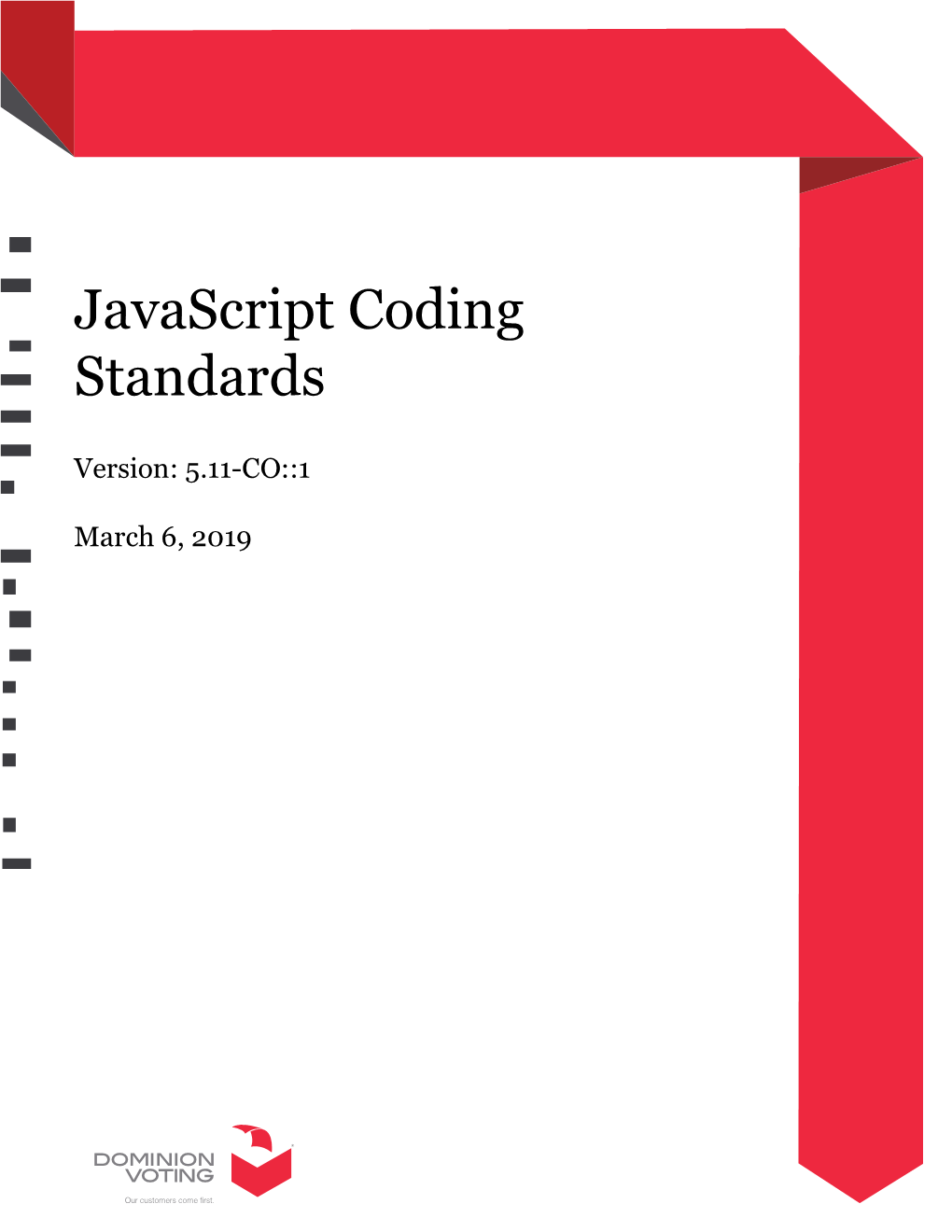 Javascript Coding Standards