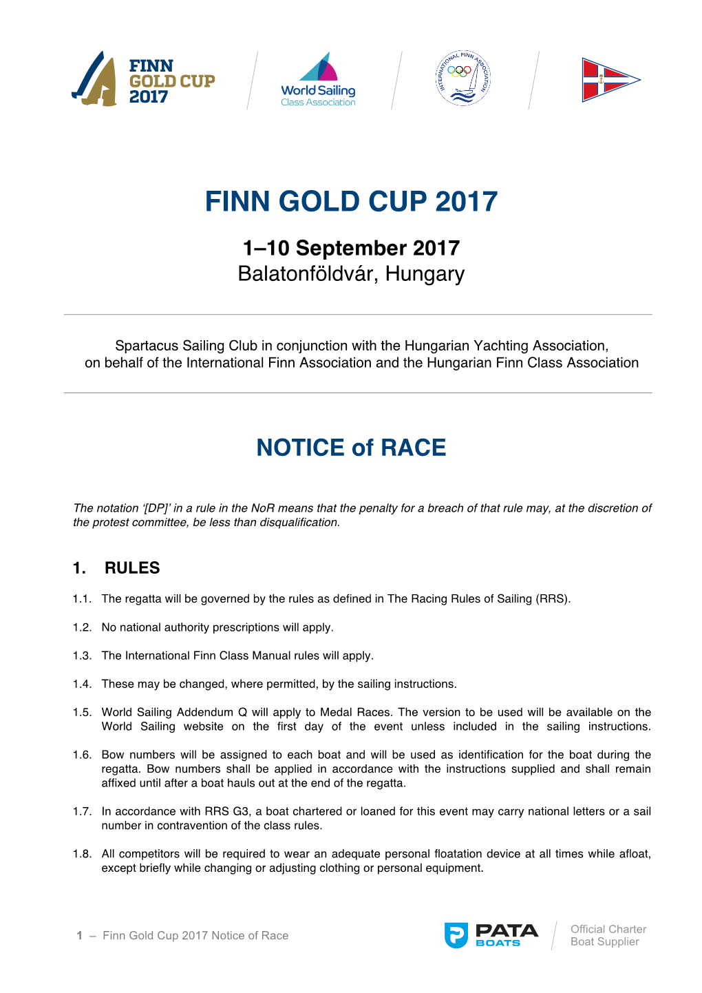 Finn Gold Cup 2017