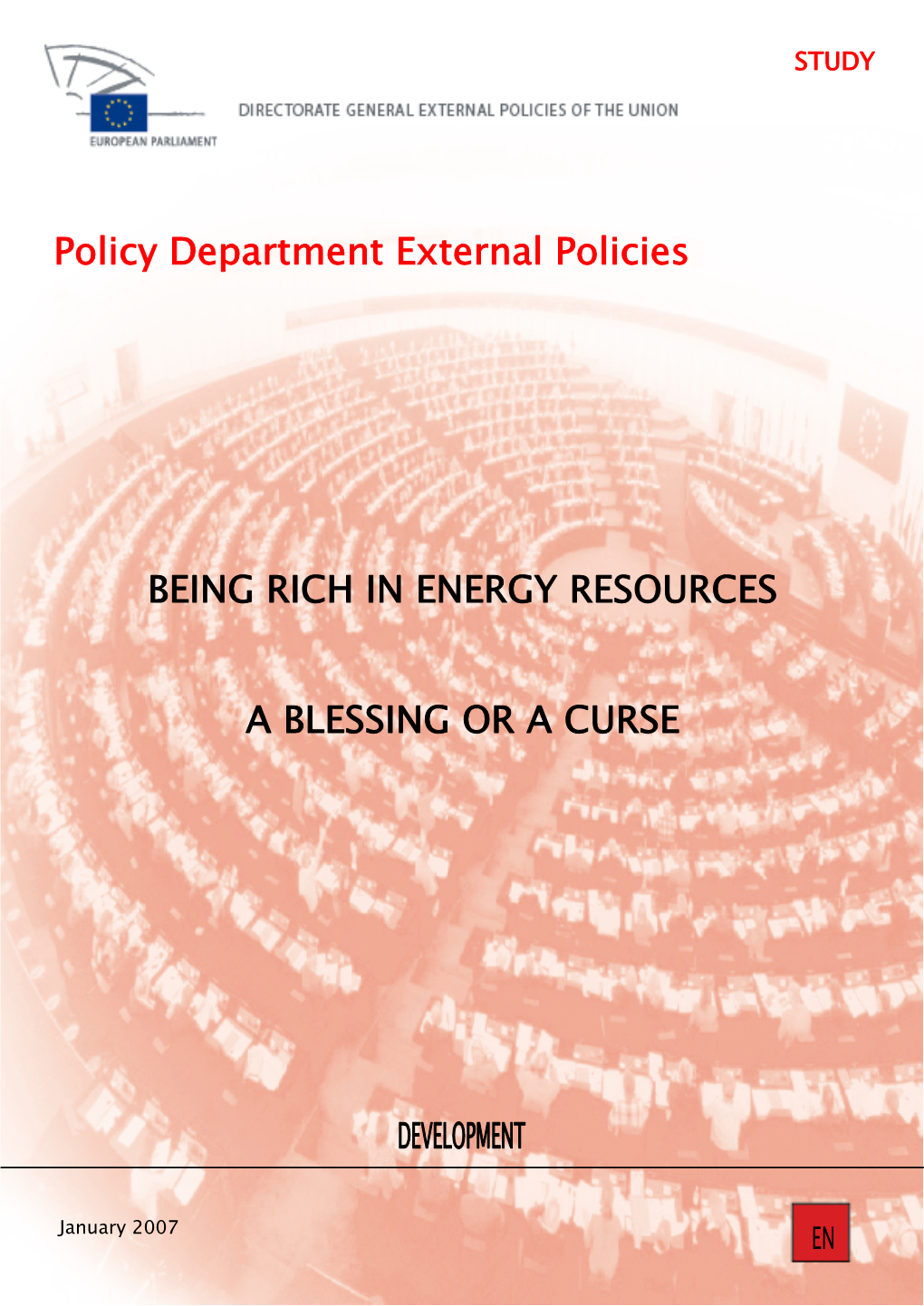 Policy Department External Policies BEING RICH in ENERGY