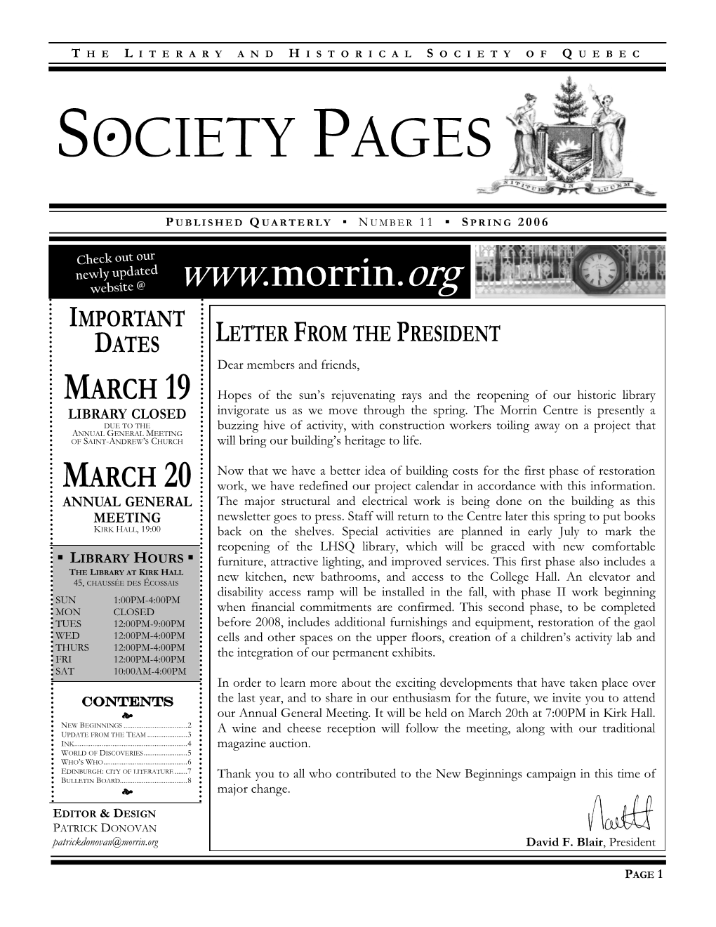 Society Pages