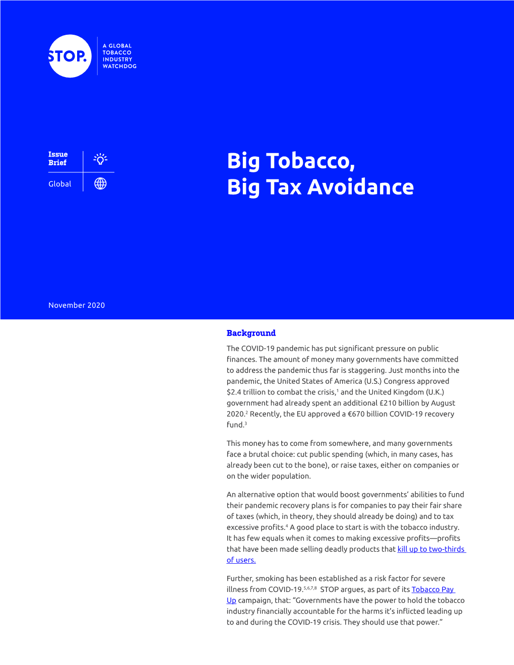 Big Tobacco, Big Tax Avoidance