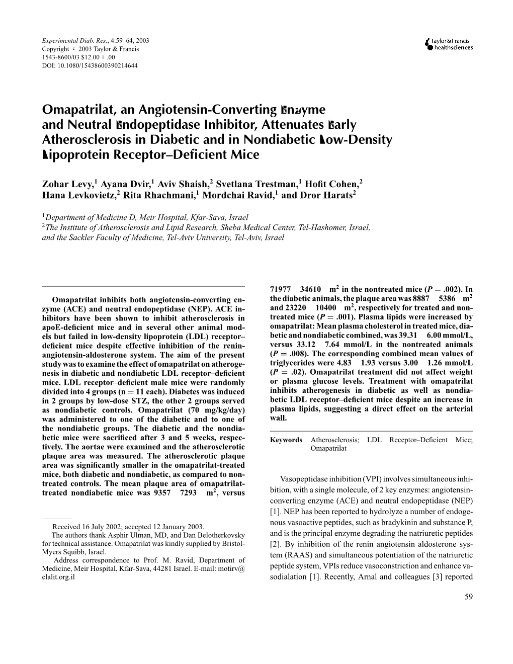 Omapatrilat, an Angiotensin-Converting Enzyme