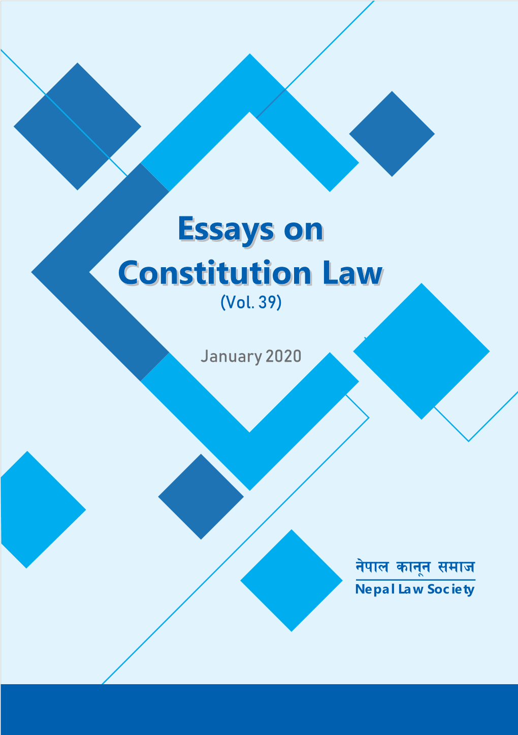 Publication of Essays on Constitution Law A5 Size Final.Indd