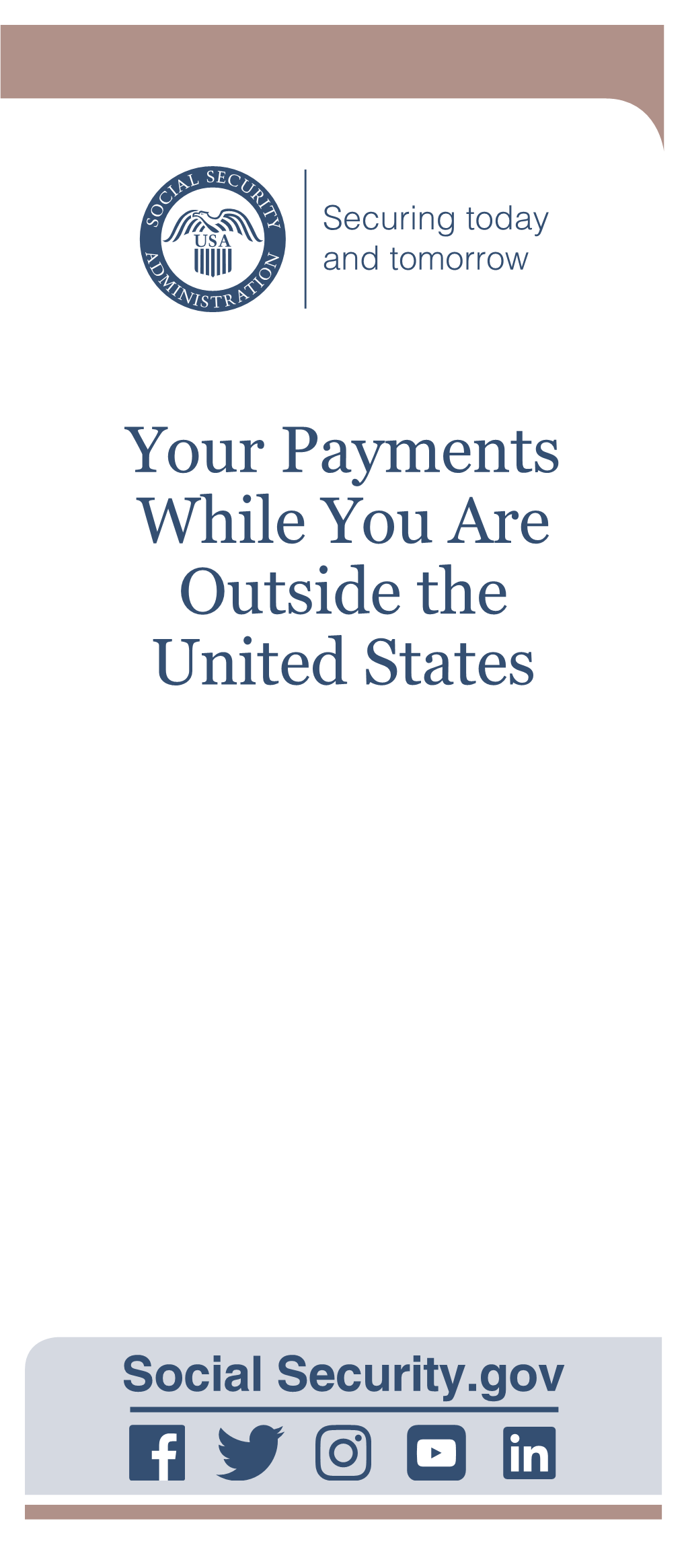 Your Payments While You Are Outside the United States