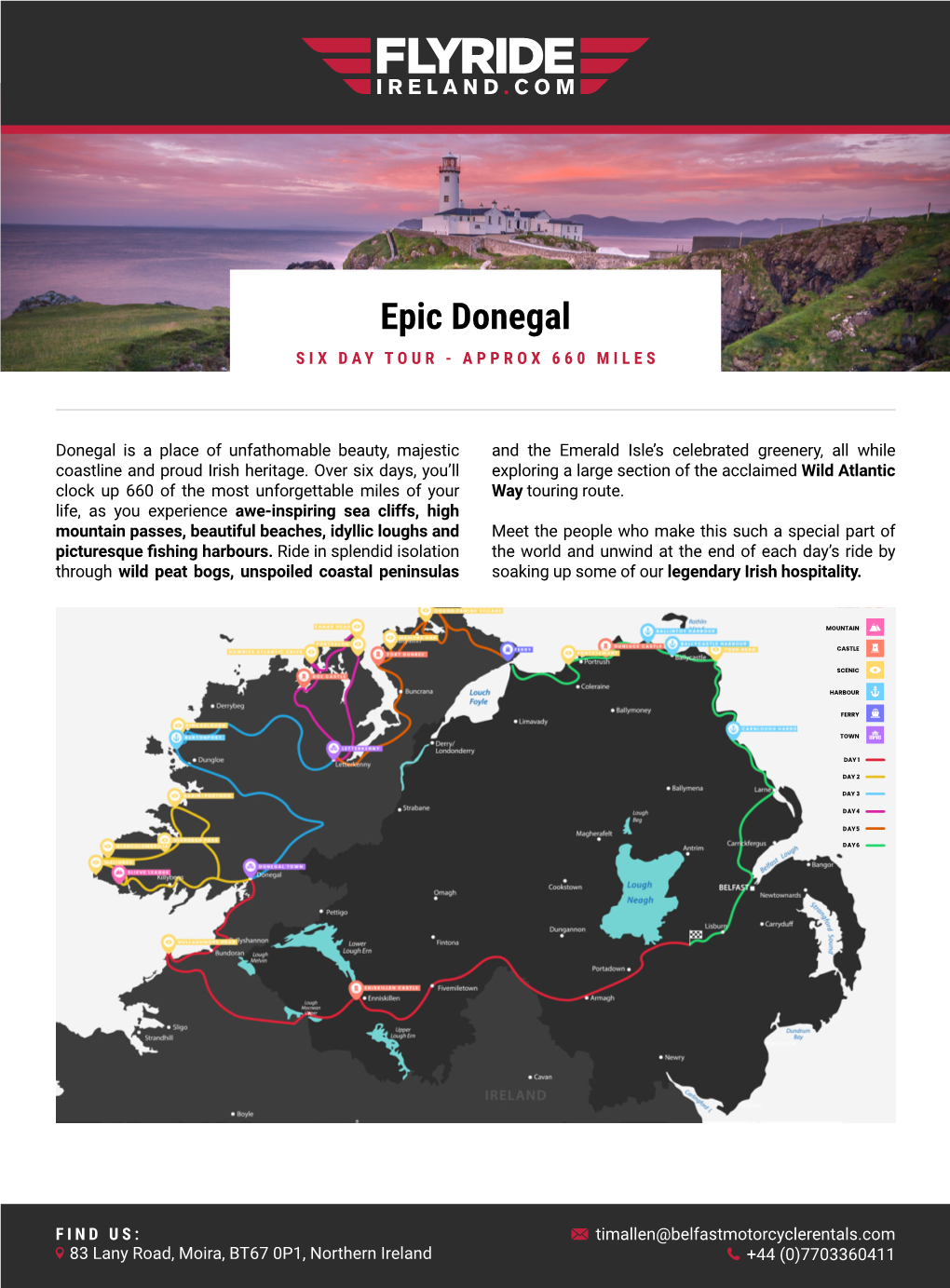 Epic Donegal SIX DAY TOUR - APPROX 660 MILES