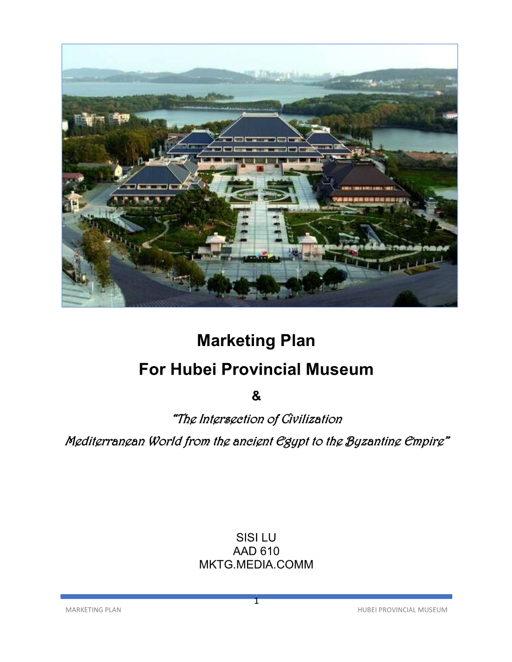 Marketing Plan for Hubei Provincial Museum & “The Intersection of Civilization Mediterranean World from the Ancient Egypt to the Byzantine Empire”