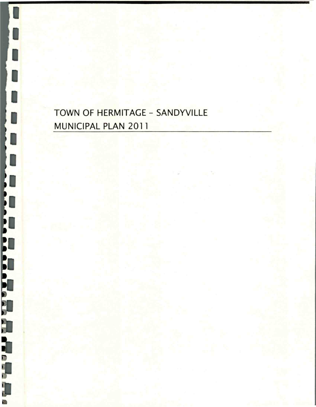 Town of Hermitage - Sandyville Municipal Plan 2011 Urban and Rural Planning Act Resolution to Adopt Town of Hermitage - Sandyville Municipal Plan 2011