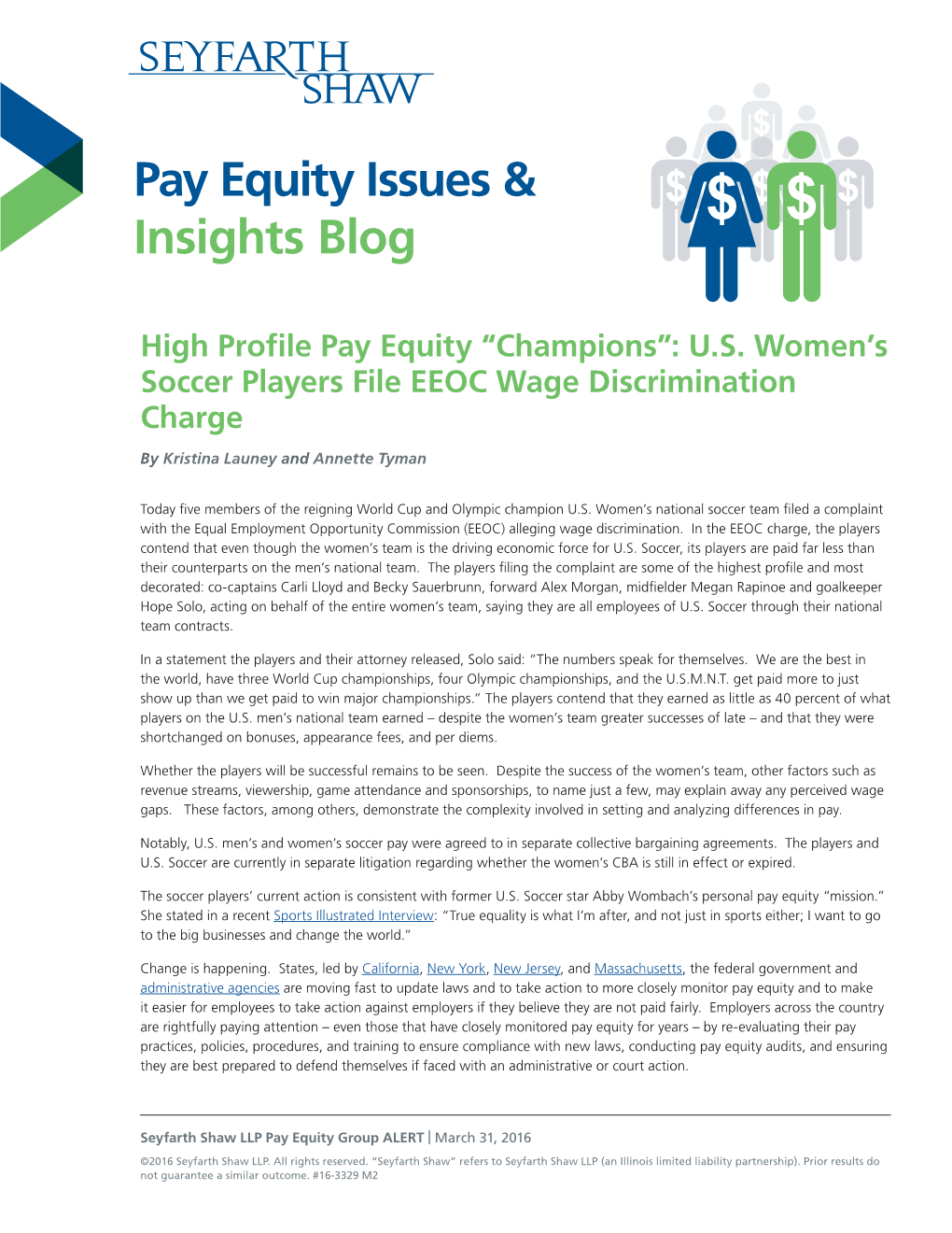 Pay Equity Issues & Insights Blog