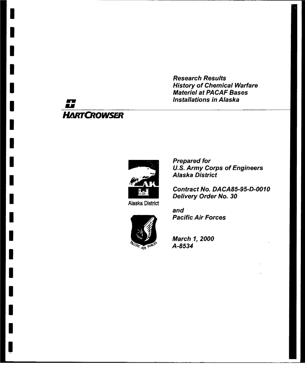 2000 Research Results History of Chemical Warfare Materiel At