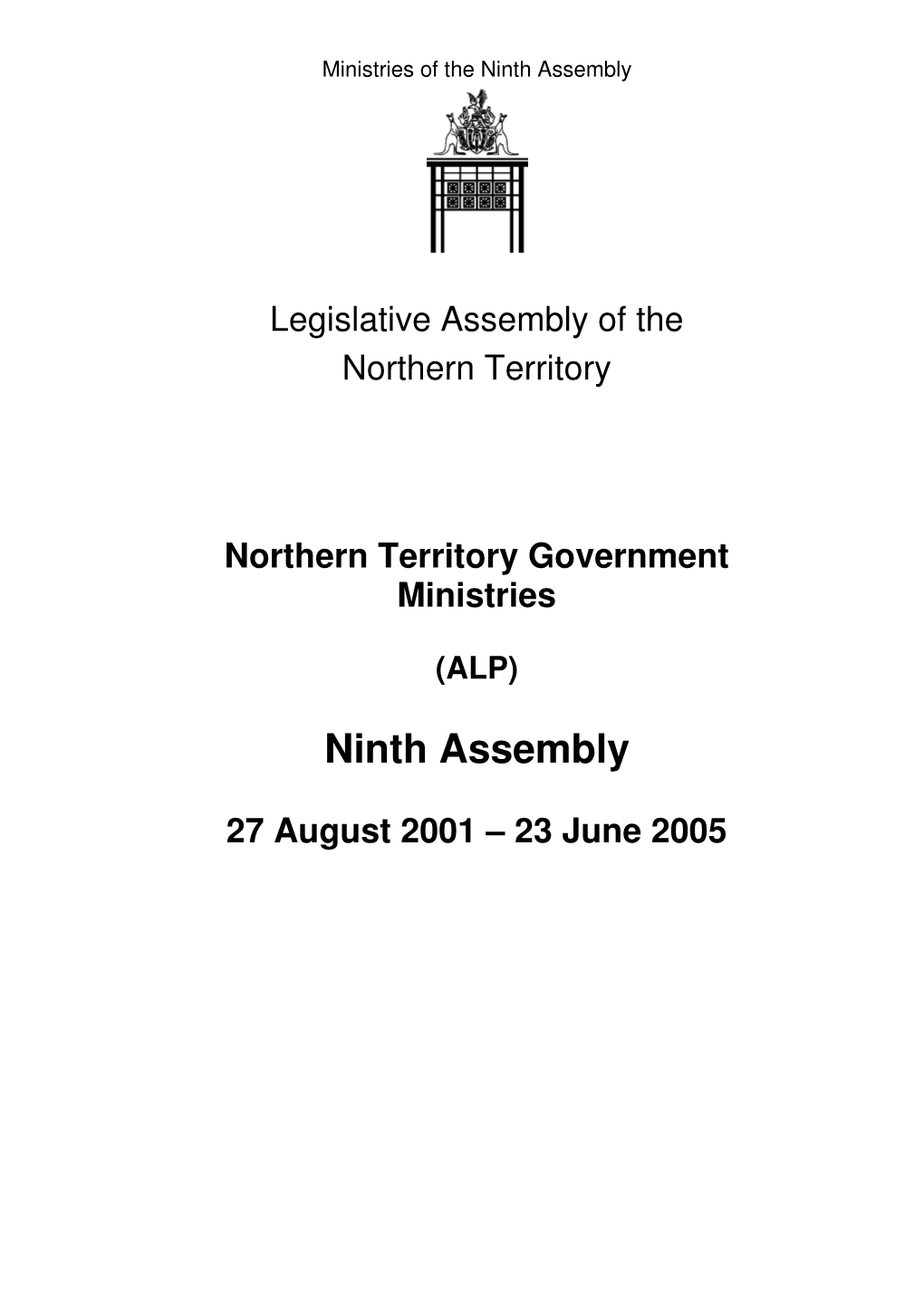 Ninth Assembly