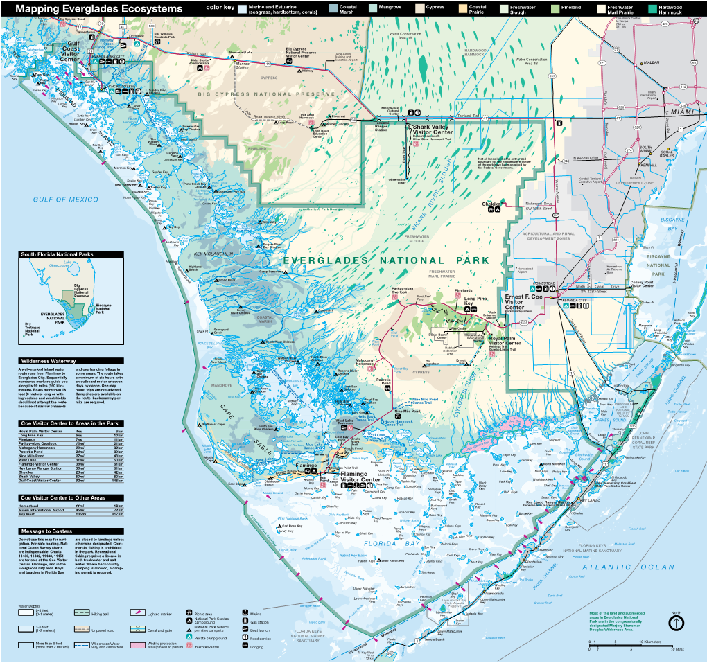 EVERGLADES NATIONAL PARK Pt Toff Okeechobee H NATIONAL Highland B E Homestead I Ro