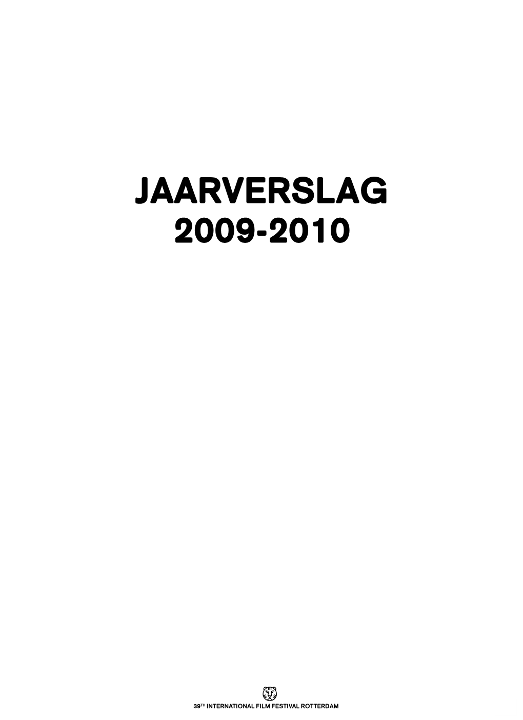 Jaarverslag 2009-2010