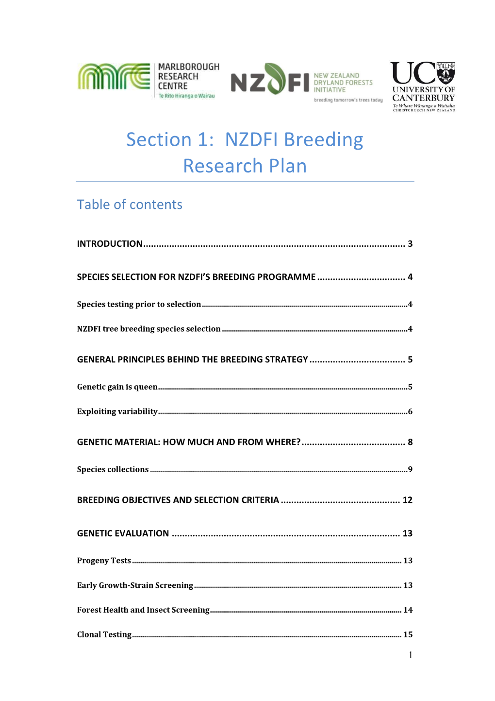 NZDFI Breeding Research Plan