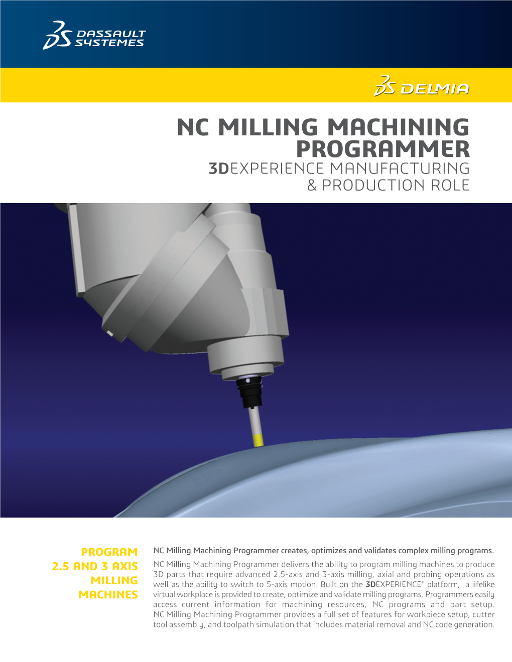 Nc Milling Machining Programmer 3Dexperience Manufacturing & Production Role