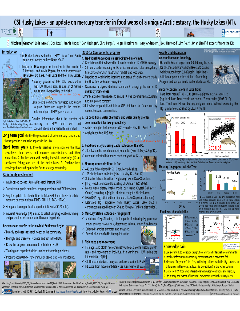 CSI Husky Lakes - an Update on Mercury Transfer in Food Webs of a Unique Arctic Estuary, the Husky Lakes (NT)