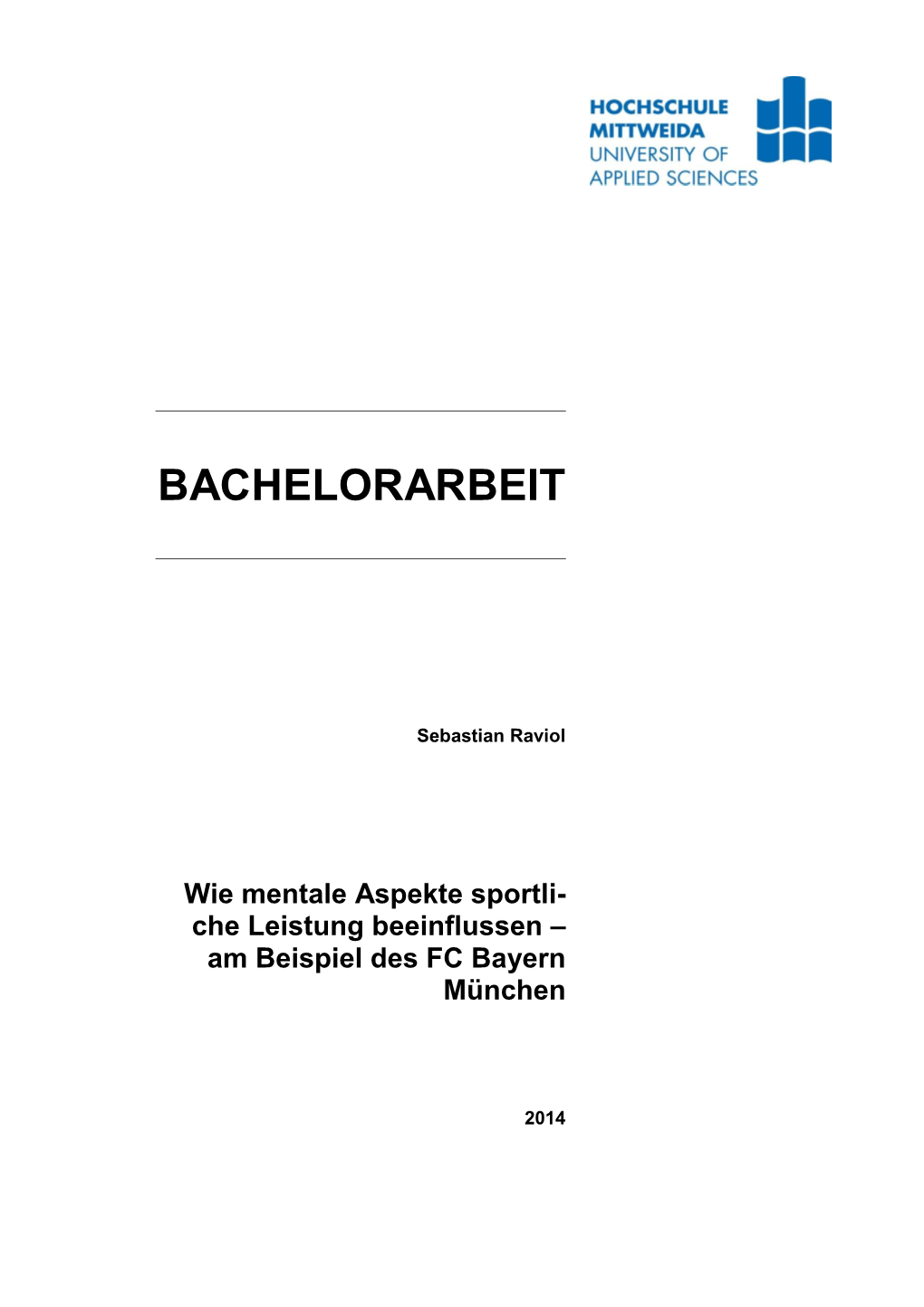 Bachelorarbeit