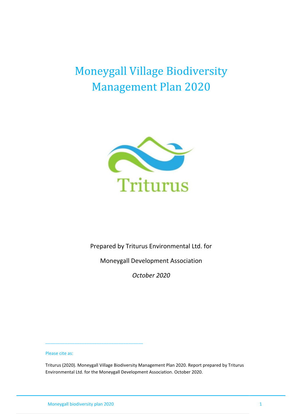 Triturus Biodiversity Report Template