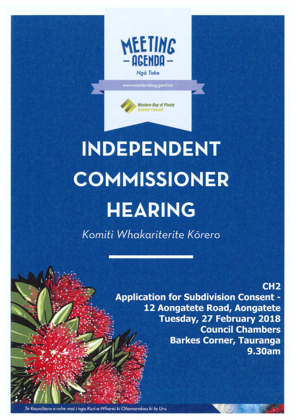 Western Bay of Plenty District Council Independent Hearings Commissioner