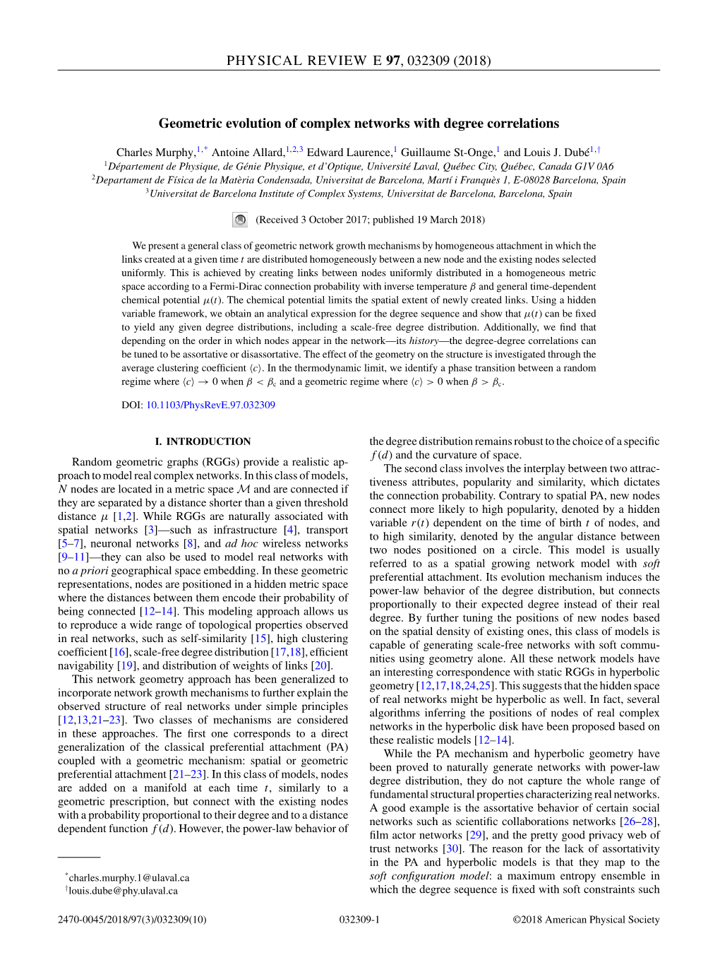 Geometric Evolution of Complex Networks with Degree Correlations