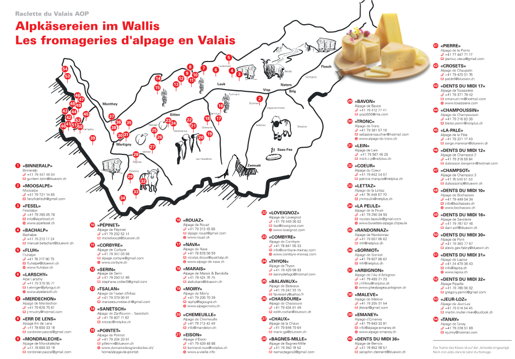 Alpkäsereien Im Wallis Les Fromageries D'alpage En Valais