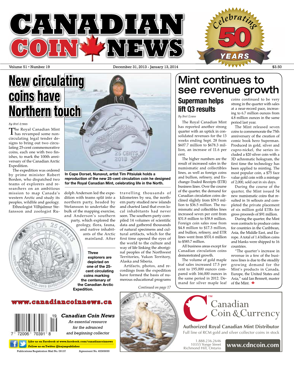 Canadian Coin News CM an Essential Resource MY for the Advanced CY and Beginning Collector CMY