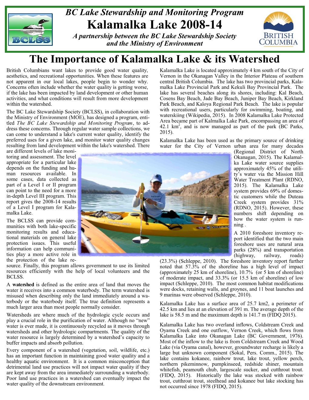 Kalamalka Lake 2008-14