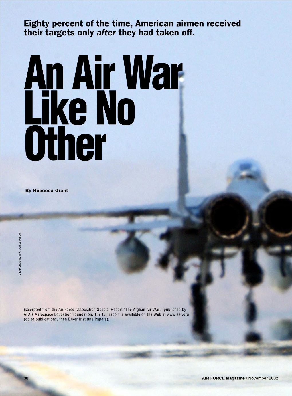 An Air War Like No Other