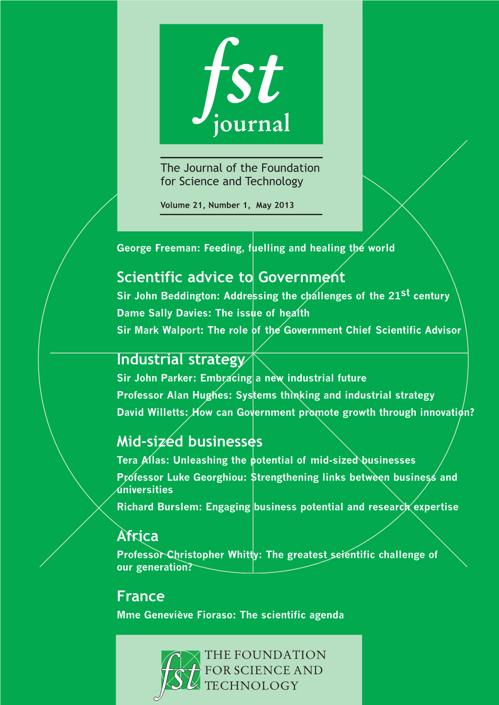 Journal the Journal of the Foundation for Science and Technology