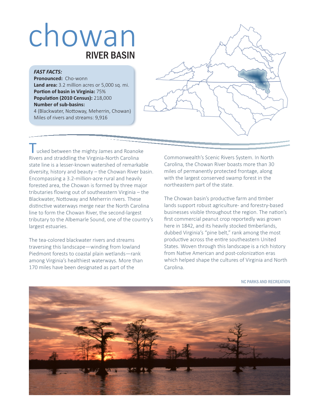 Chowan RIVER BASIN