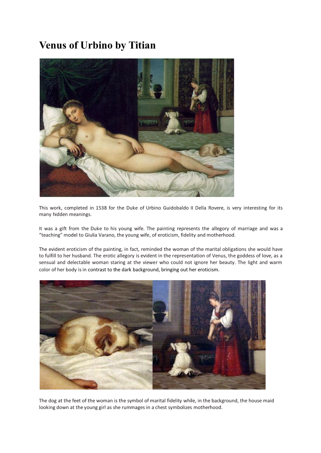 Venus of Urbino by Titian