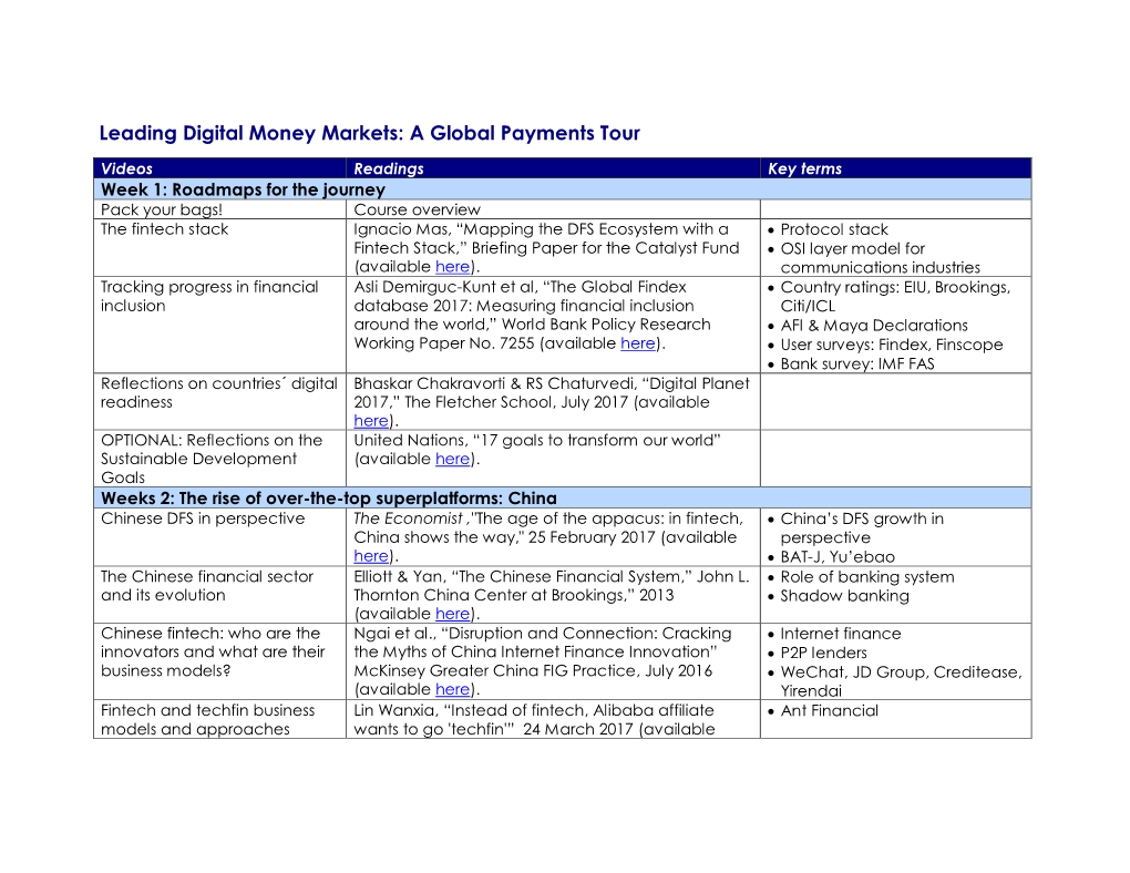 Leading Digital Money Markets: a Global Payments Tour