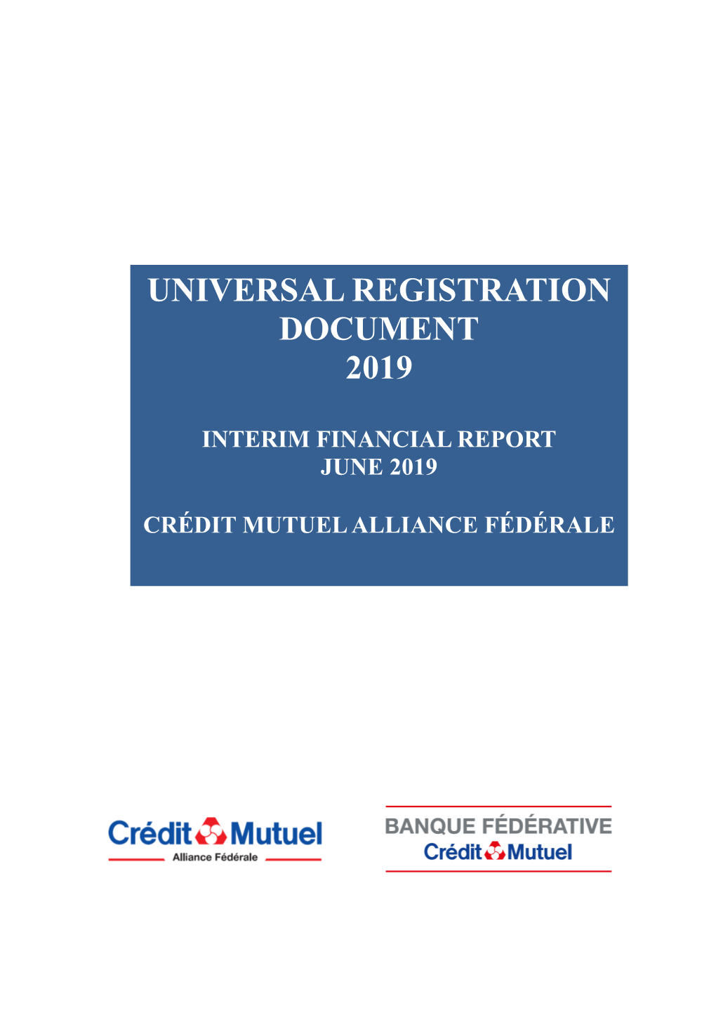 Universal Registration Document 2019