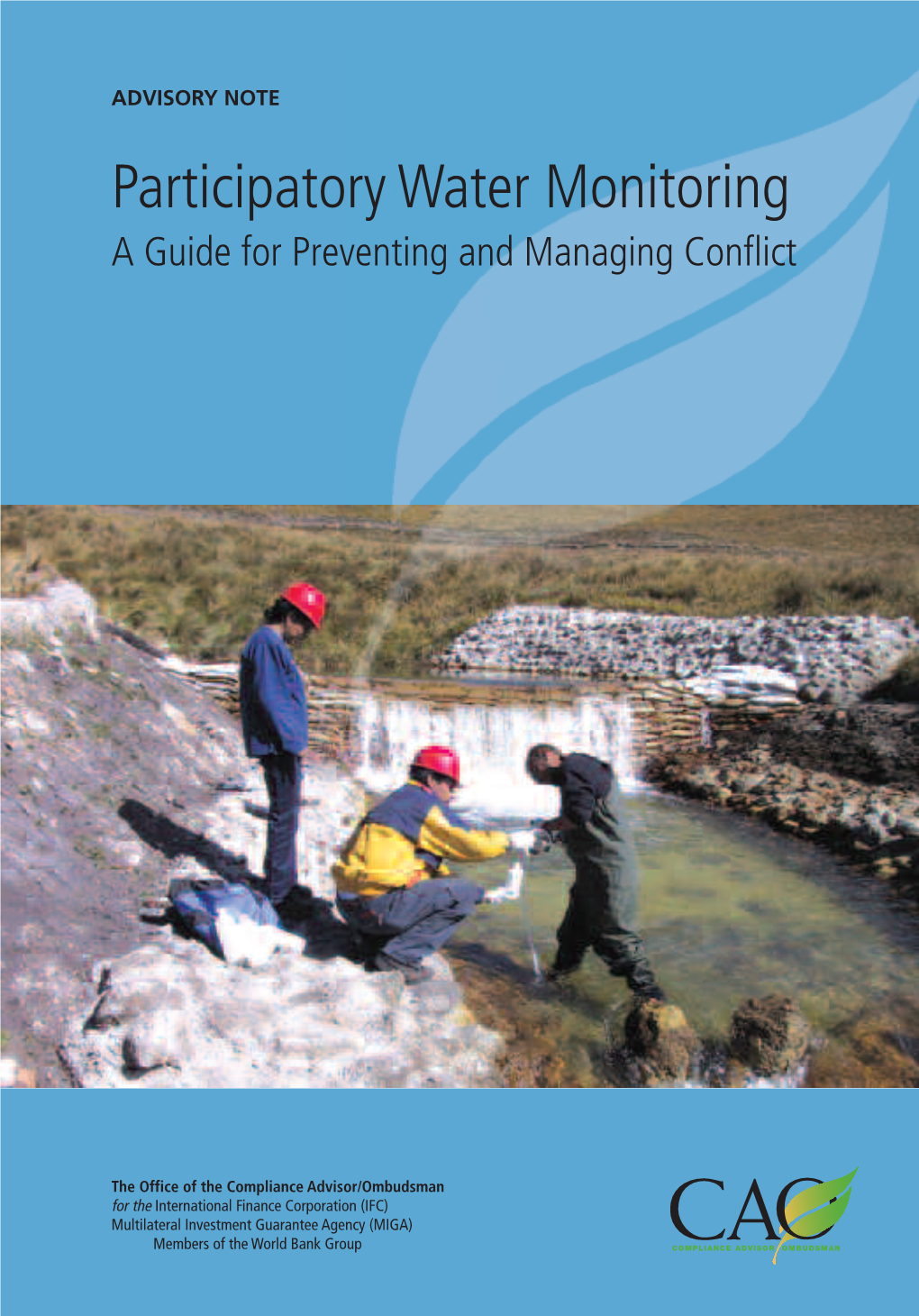 Participatory Water Monitoring, a Guide