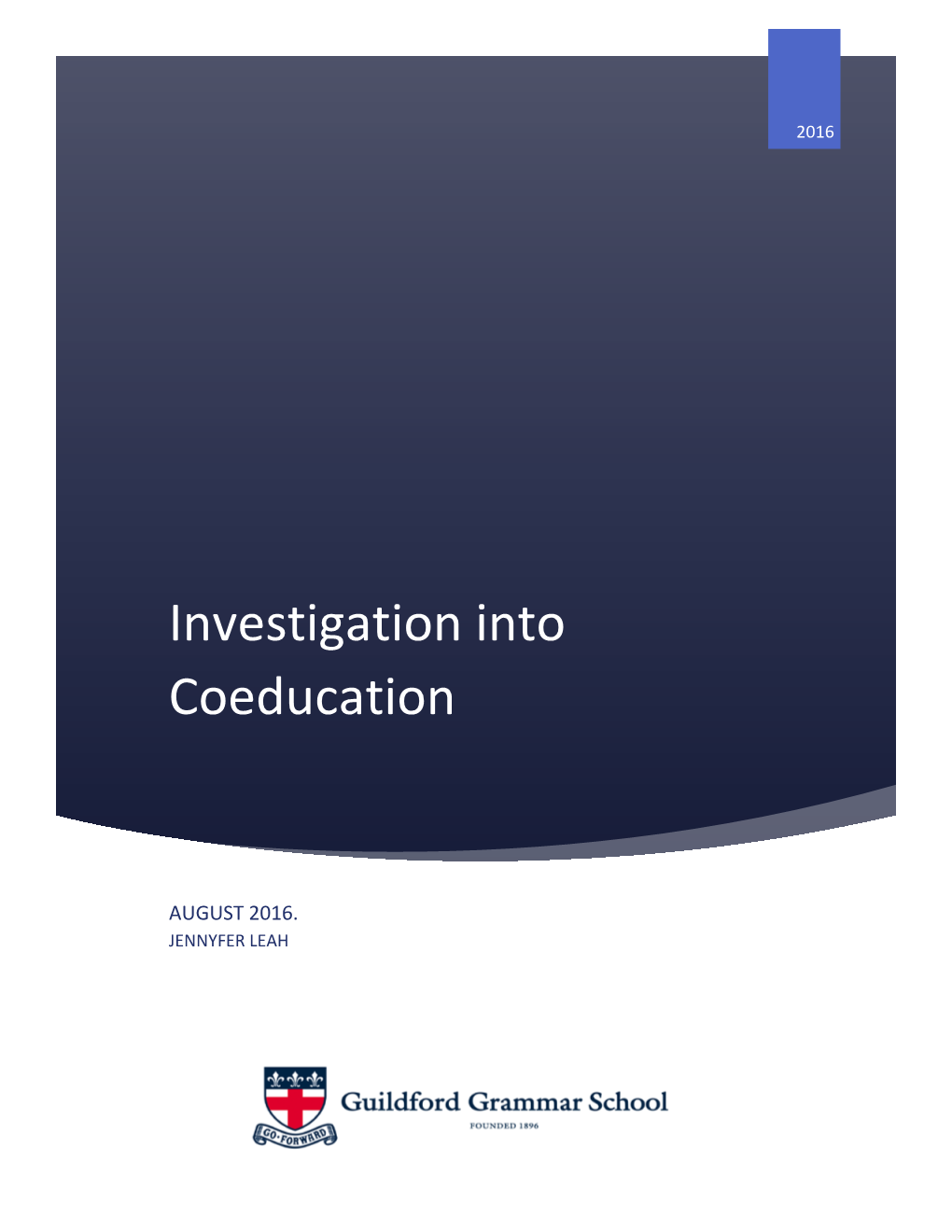 Investigation Into Coeducation