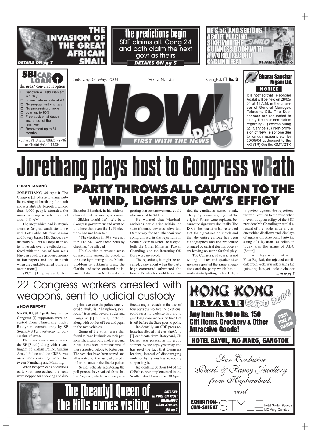 Jorethang Plays Host to Congress Wrath