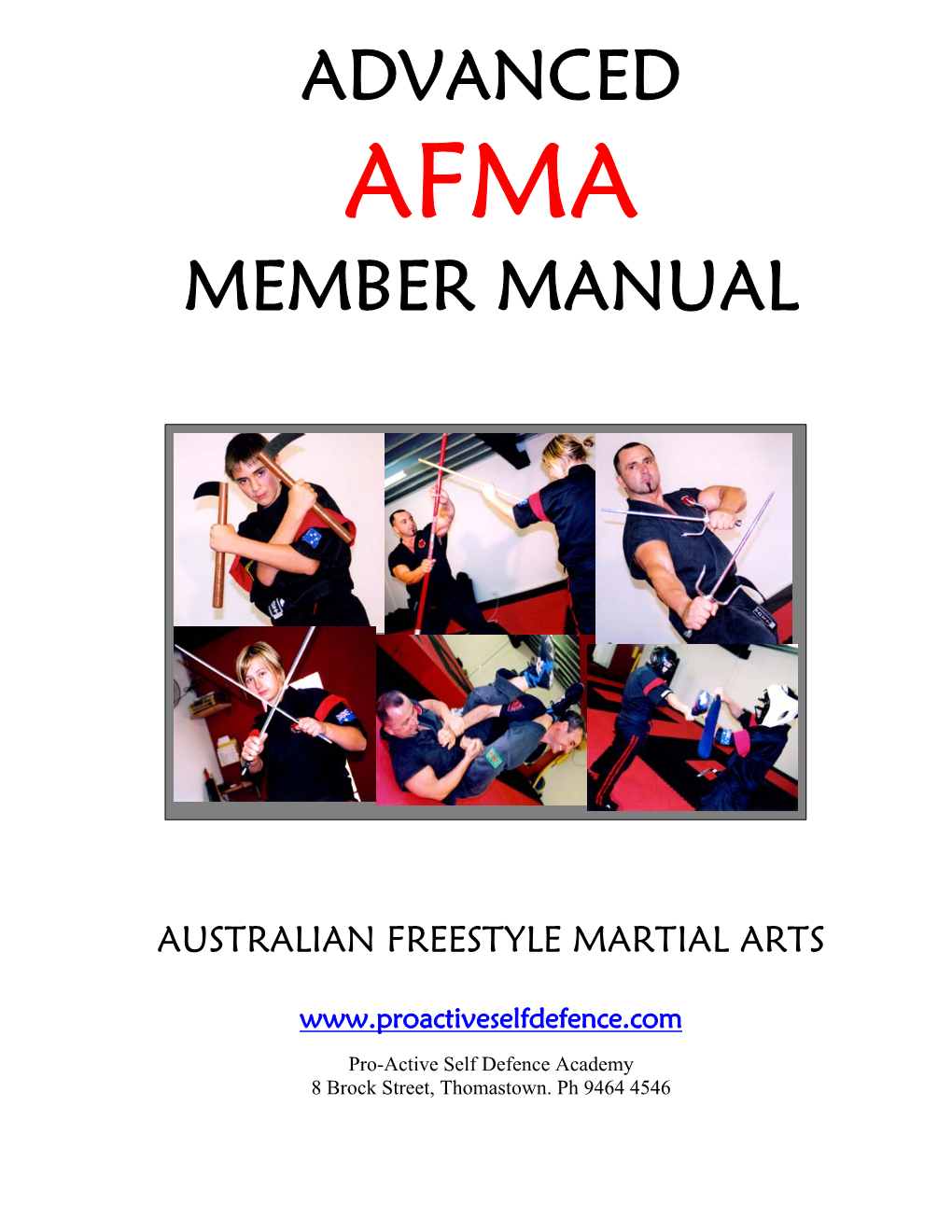 Advanced Member Manual