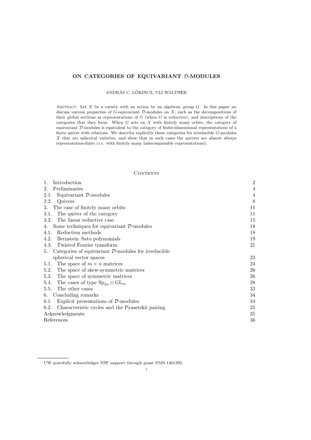 On Categories of Equivariant D-Modules