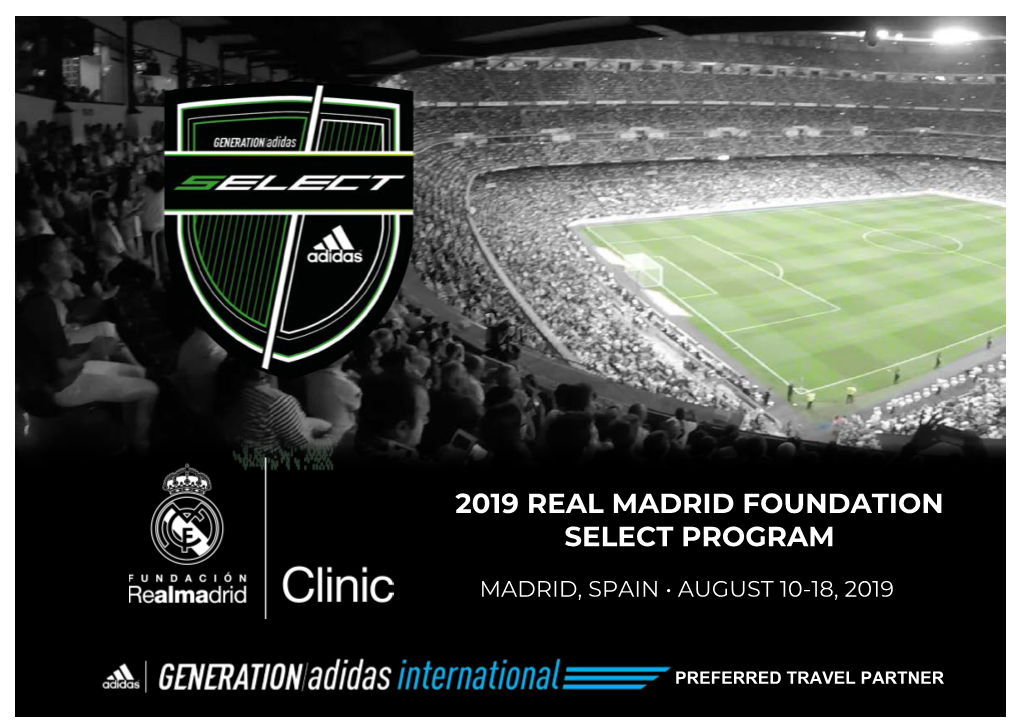 2019 Real Madrid Foundation Select Program