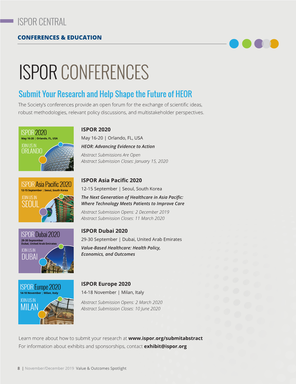 Ispor Conferences