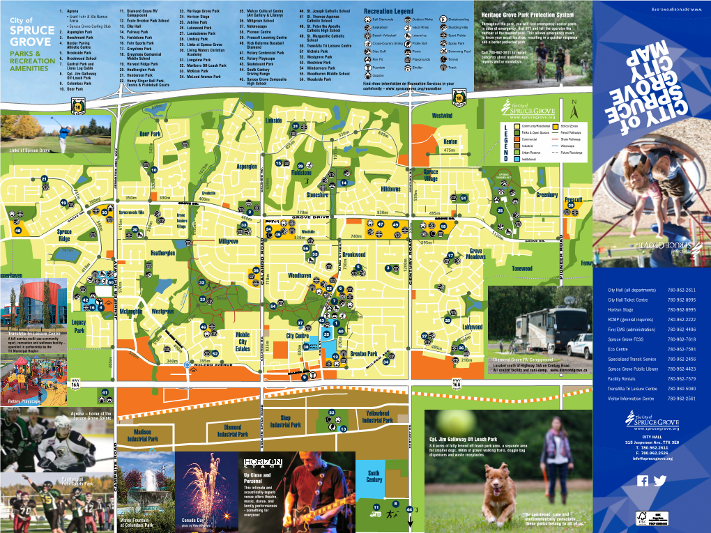 Trail Map, Parks & Recreation Amenities