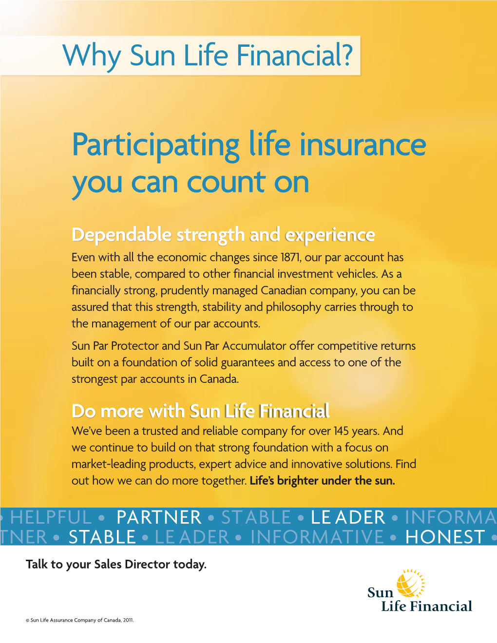 Participating Life Insurance You Can Count On