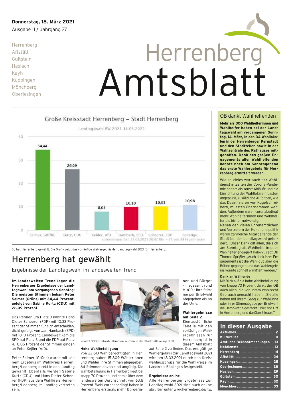 Amtsblatt Ausgabe 11/2021