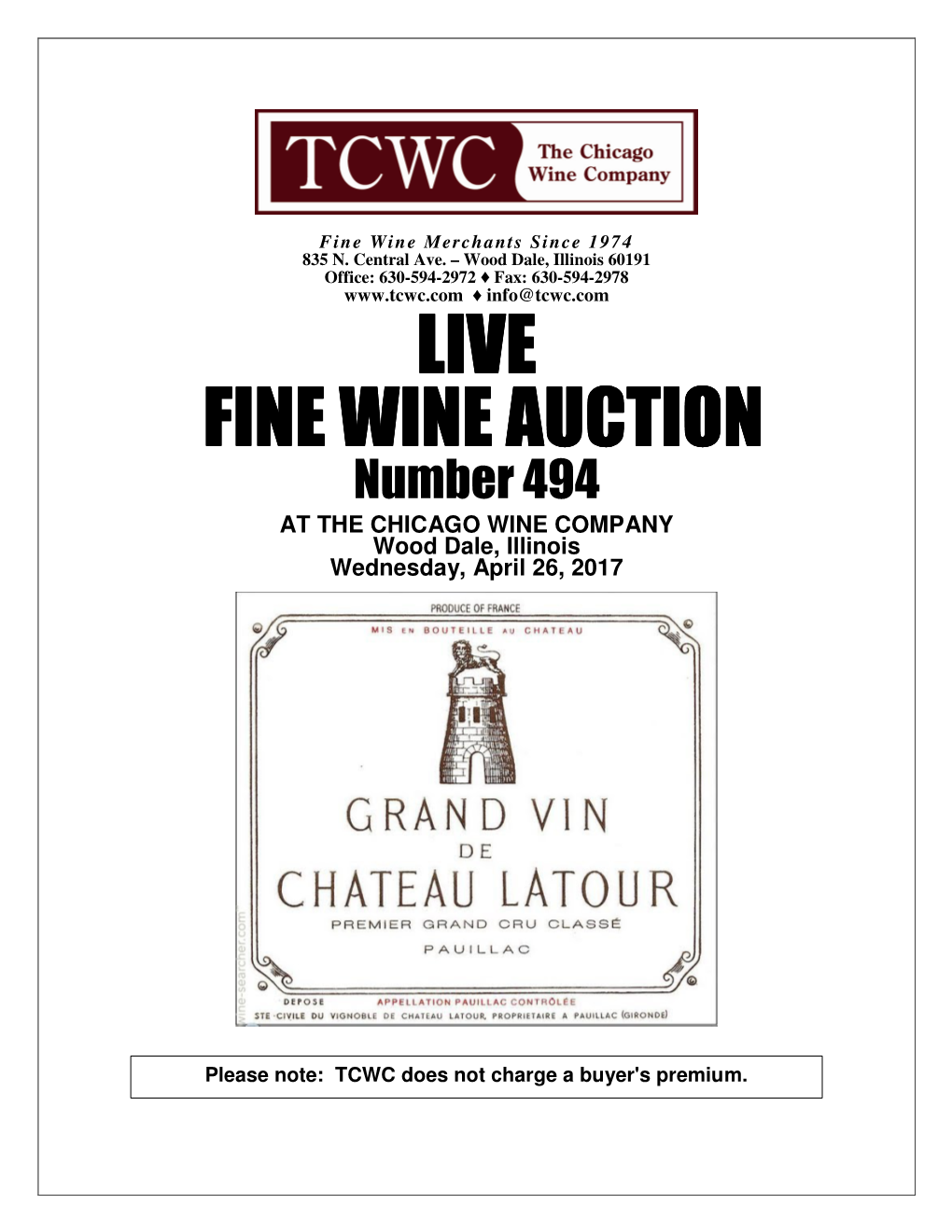 Live Fine Wine Auction Fine Wine Auction