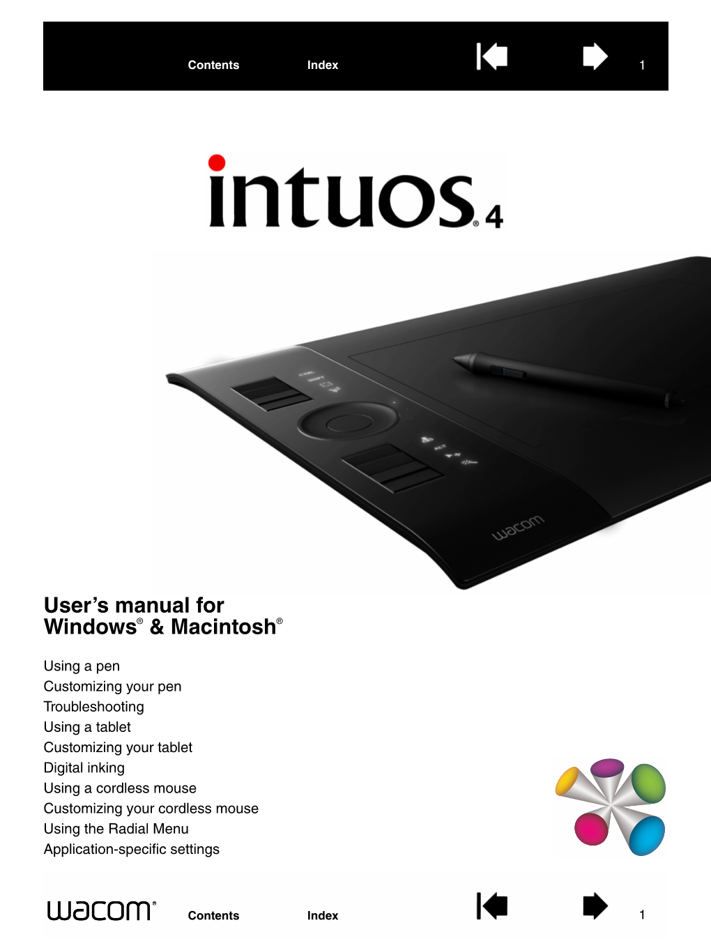 Intuos4 User's Manual for Windows & Macintosh