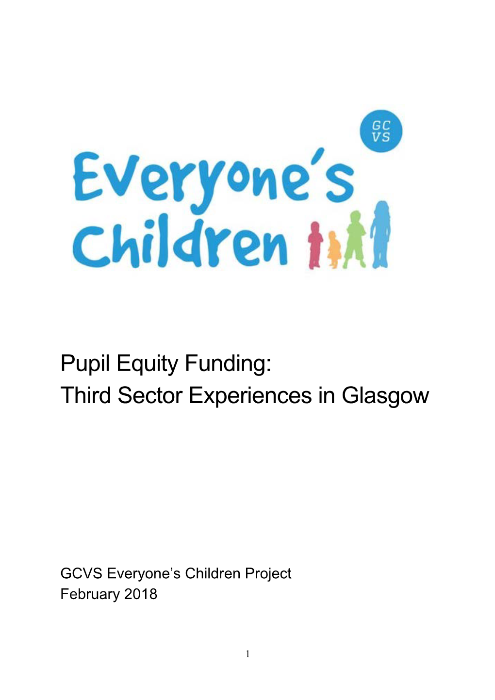 Pupil Equity Funding: Third Sector Experiences in Glasgow