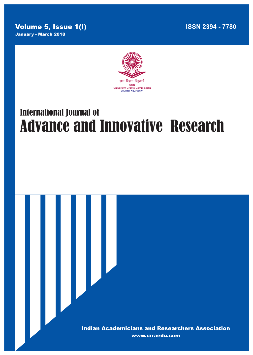Advance and Innovative Research