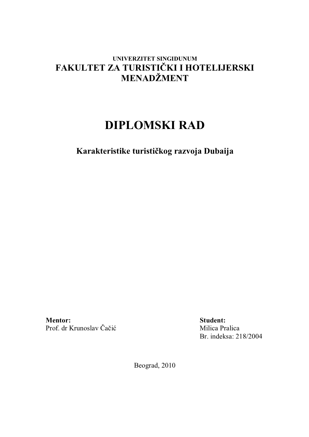 Diplomski Rad