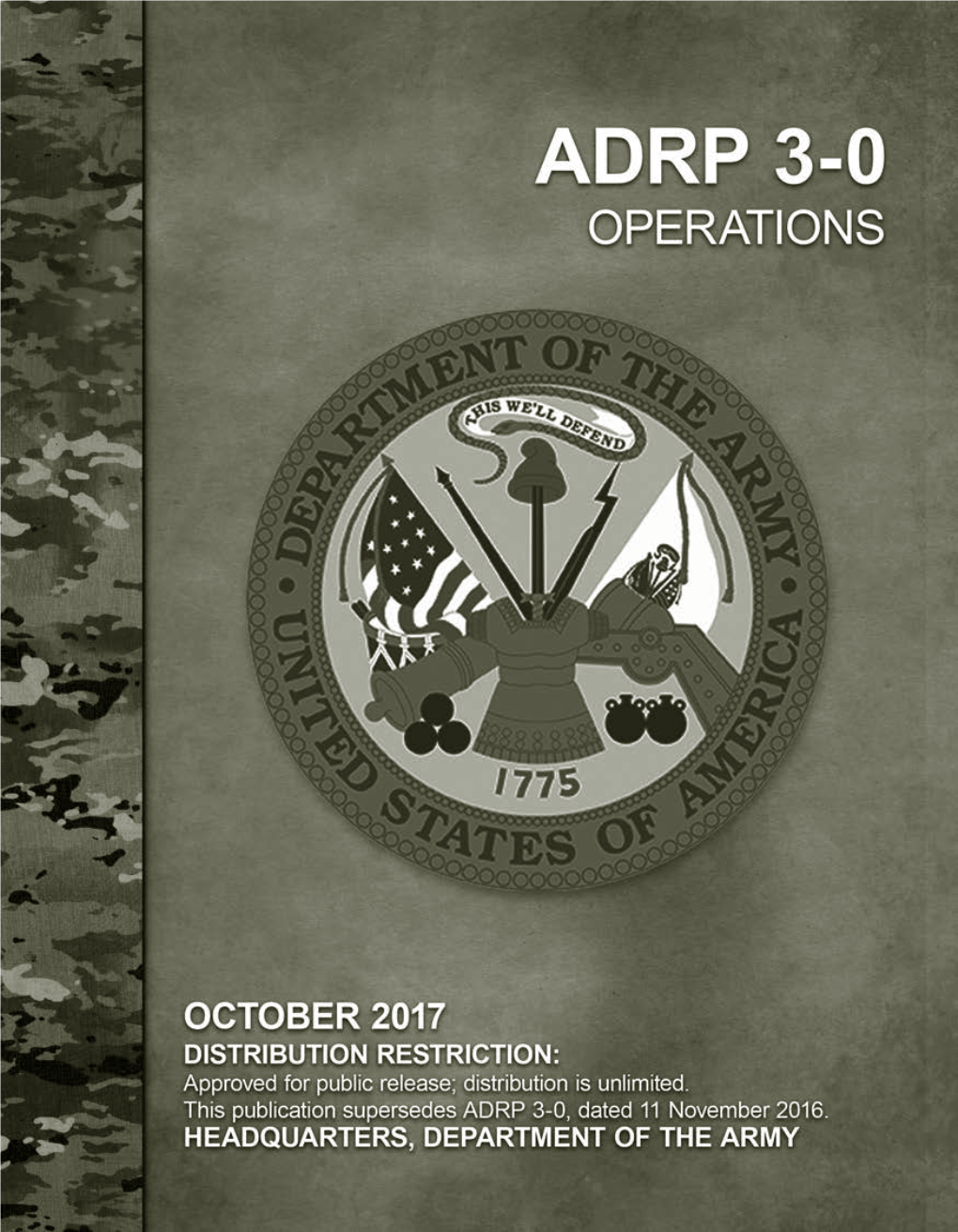 ADRP 3-0 Unified Land Operations