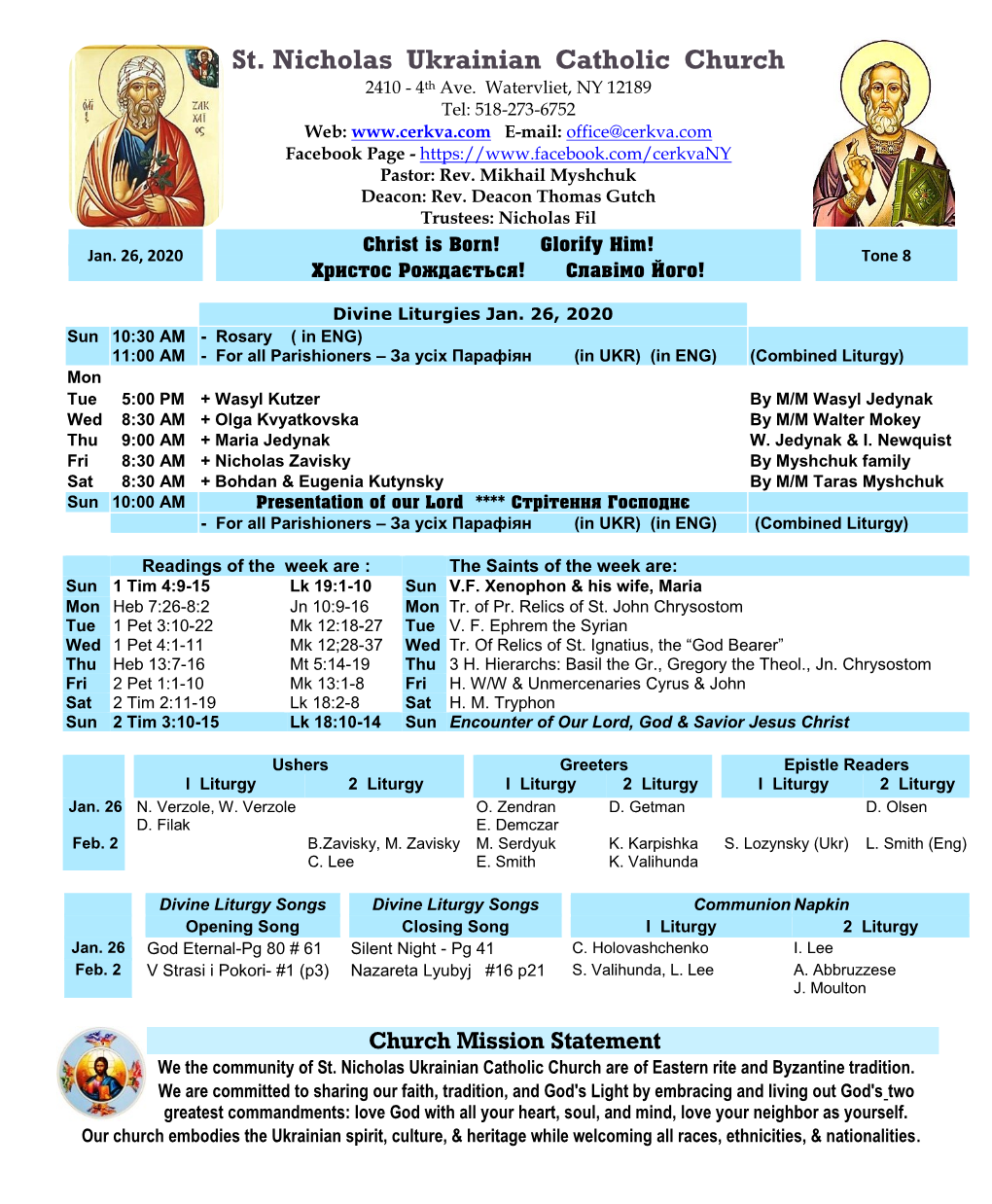 St. Nicholas Ukrainian Catholic Church 2410 - 4Th Ave