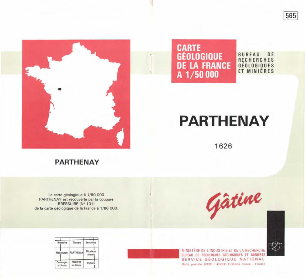 Parthenay a 1/50 000